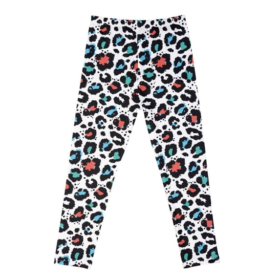 Hotiary Toddler Baby Girls High Waist Leggings Kids Cartoon Print Elastic Waist Soft Breathable Long Yoga Pant Children Sport Gym Athletic Workout Trousers for 4-12 Years