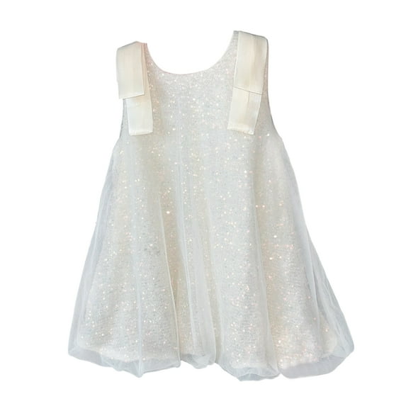 Hotiary Toddler Baby Girls Sequin Mesh Princess Dress Kids Sleeveless Suspender Tulle Dress Children Birthday Party Ball Prom Gown Dress for 1-7 Years