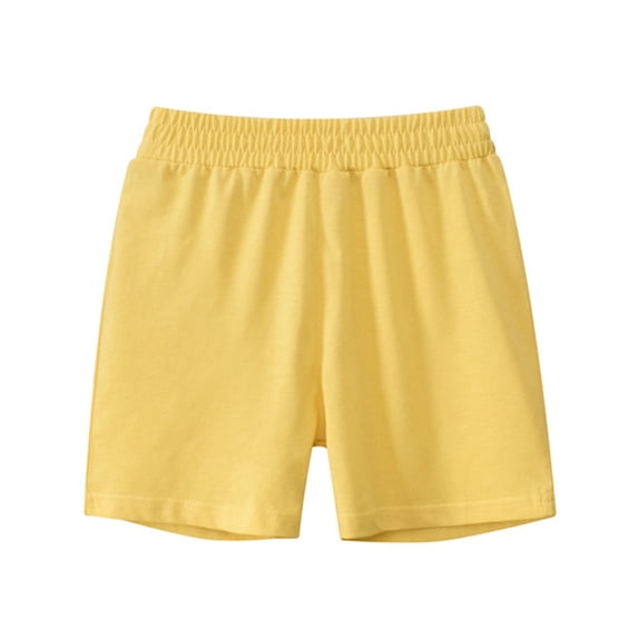 Hotiary Toddler Baby Mid-Length Pant Boys Girls Soft Breathable High Waist Stretch Snug Fitting Pants Kids Running Athletic Workout Shorts for 12 Months-7 Years