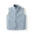 thumbnail image 1 of Hotiary Toddler Boys Girls Polar Fleece Vest Jacket Kids Sleeveless Full Zip Warm Lightweight Coat Outwear with Pockets Children Fall Winter Clothes for 2-11 Years Blue, 1 of 6