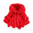 thumbnail image 1 of Hotiary Toddler Boys Girls Winter Fleece Thicken Coat Kids Hooded Faux Fur Jacket Baby Warm Windproof Outwear for 1-6 Years, 1 of 7