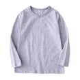 thumbnail image 1 of Hotiary Toddler Children Crew Neck and 100% Cotton Long Sleeved T-shirts for Boys and Girls Solid Color Casual Long Sleeved Top 3-13T, 1 of 3