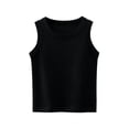 thumbnail image 1 of Hotiary Toddler Kids Summer Sleeveless Top Solid Color and Crew Neck Tank Soft Performance Gym Shirts for Boys and Girls 1-9 Years Old, 1 of 4
