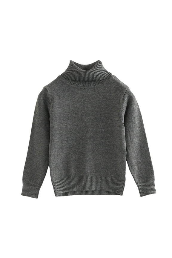 Unisex Infant Baby Long Sleeve Knitted Bottom T-Shirt Toddler Boys Girls Solid Color Round Neck Casual Tee Tops for 9 Months-5 Years