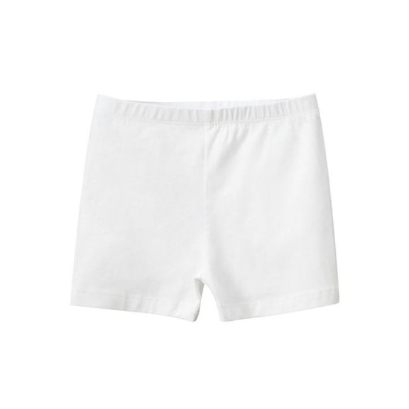 Hotiary Unisex Kids Solid Color Cotton Elastic Waist Shorts Toddler Child Breathable Running Bike Dance Sports Shorts for 2 Years-12 Years