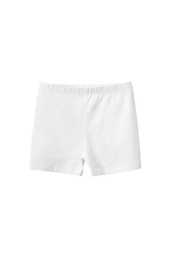 Unisex Kids Solid Color Cotton Elastic Waist Shorts Toddler Child Breathable Running Bike Dance Sports Shorts for 2 Years-12 Years