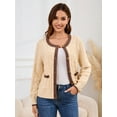 thumbnail image 1 of Hotiary Women Winter Fall Cable Knit Cardigan Sweater Button Down Knit Jackets Long Sleeve Open Front Coats Outerwear With Pockets, 1 of 8