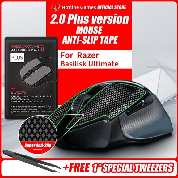 Hotline Games Mouse Grip Tape for Basilisk Ultimate / V2 Hyperspeed Wireless, Argyle Pattern, 1 Pack
