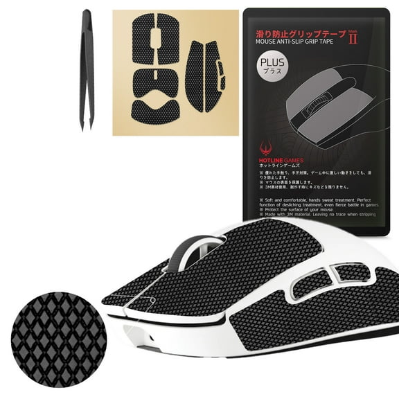 Hotline Games Mouse Grip Tape for Logitech G PRO X Superlight 2c Wireless / GPW4, Argyle Pattern, 1 Pack