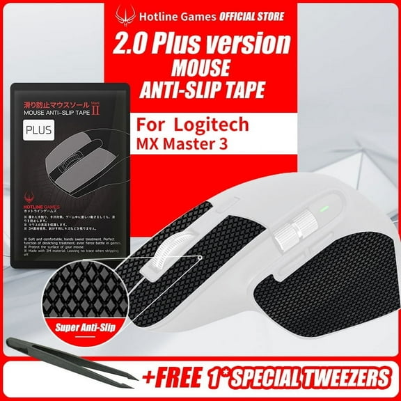 Hotline Games Mouse Grip Tape for Logitech MX Master 3 Wireless, Argyle Pattern, 1 Pack