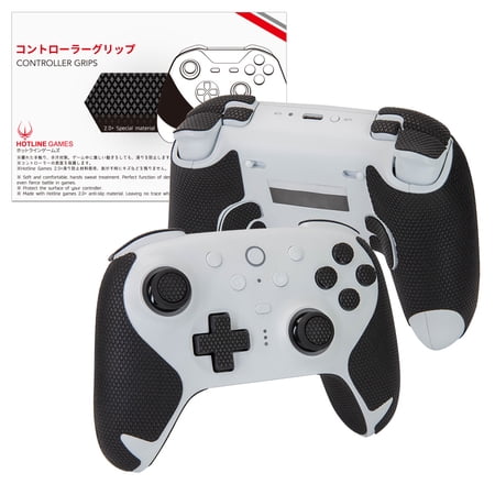 Hotline Games Wireless Game Controller Grip Tape for 8BitDo Ultimate 2 Wireless Handle Grips+Buttons+Triggers, Black, 1 Count