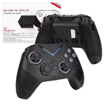 Hotline Games Wireless Game Controller Grip Tape for Flydigi Vader 4 Pro / Vader 3 Pro Handle Grips, Black, 1 Count