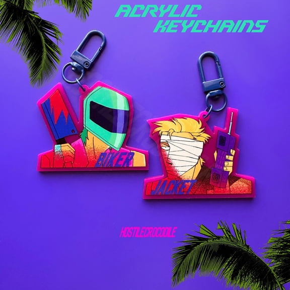 Hotline Miami Keychains (1 keychain)