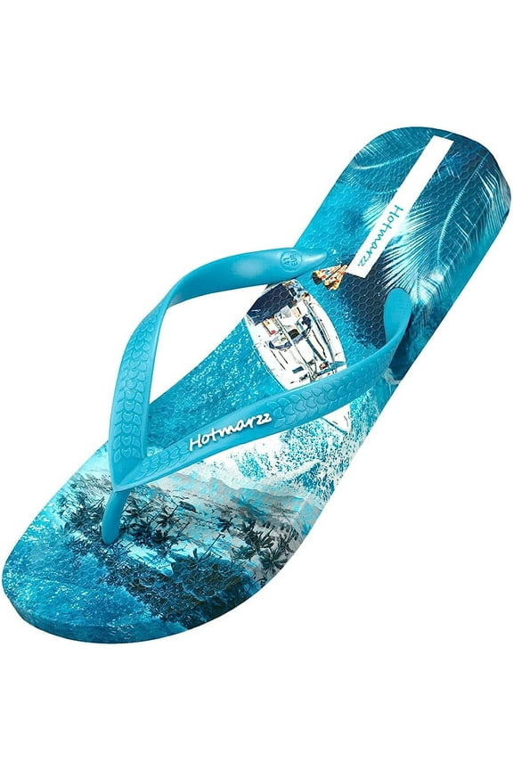 Men's Flip Flops Patterns and Prints Summer Sandals Beach Slippers Size 13 US/46 EU