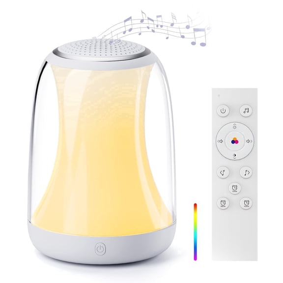 Hotmoon White Noise Sound Machine, Baby Nursery Night Light, 27 Soothing Sounds, RF Remote, Timer, for Bedroom Toddler Baby Kids Breastfeeding