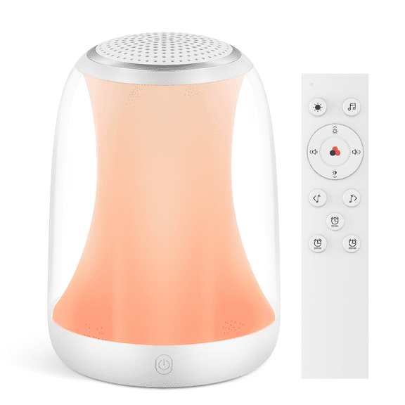 Hotmoon Baby Sleep Sound Machine & Night Light with 27 Soothing White Noises, 8 Color-Changing & 10-Level Dimming, Long-Range RF Remote, Timer for Sleep, Child Nursing, Toddler Soothing, Perfect Gift