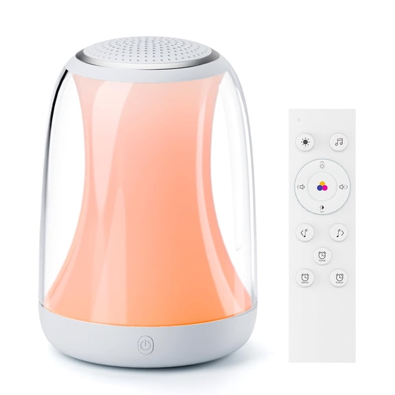 Hotmoon Sound Machine Baby Night Light, Lullight White Noise Sound Machine Remote/Touch Control, Timer, Toddler Sleep Trainer 27 Soothing Sounds for Kids Nursery Sleeping Breastfeeding Lullaby Bedroo