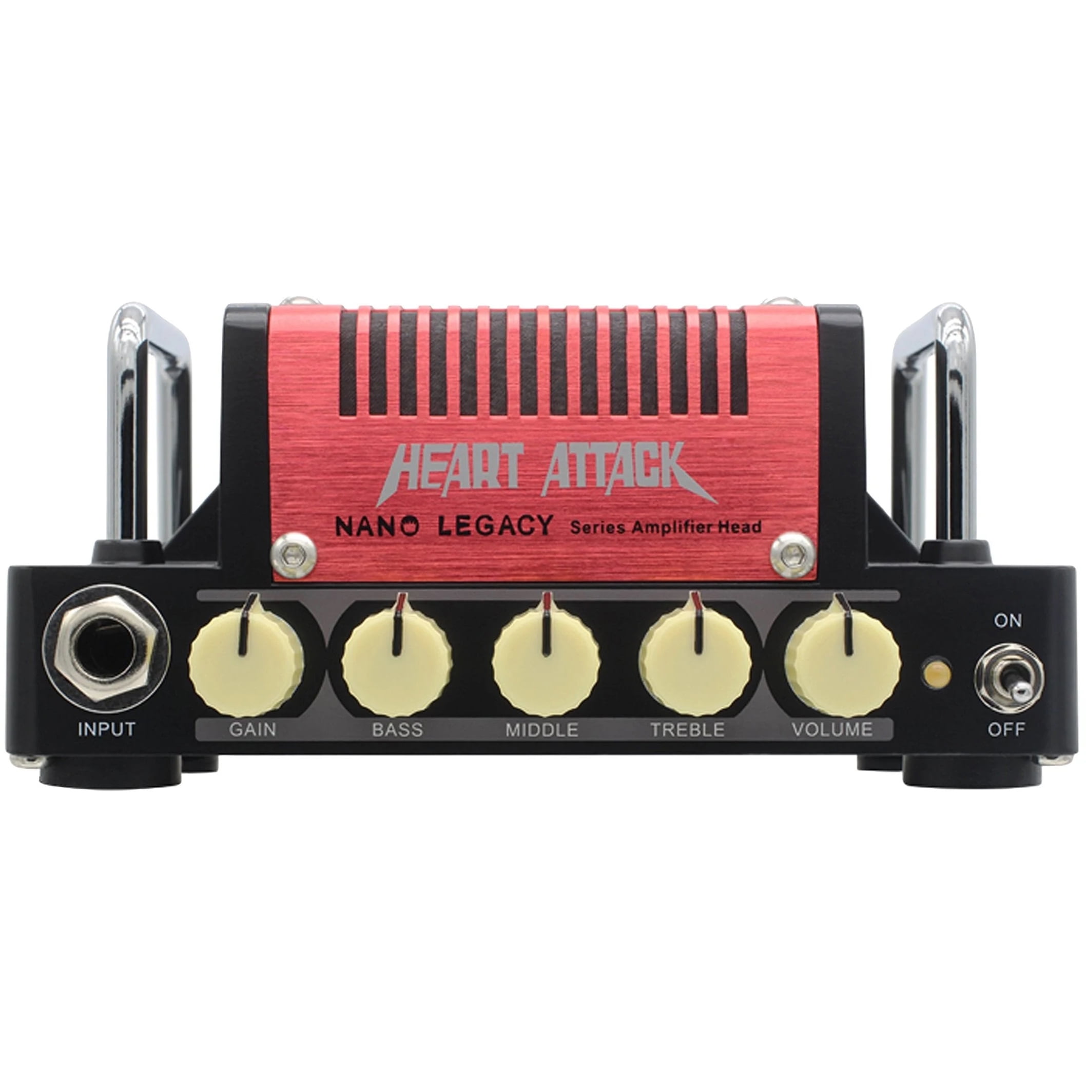 Hotone Nano Legacy Heart Attack Portable Guitar Amplifier Head - Red