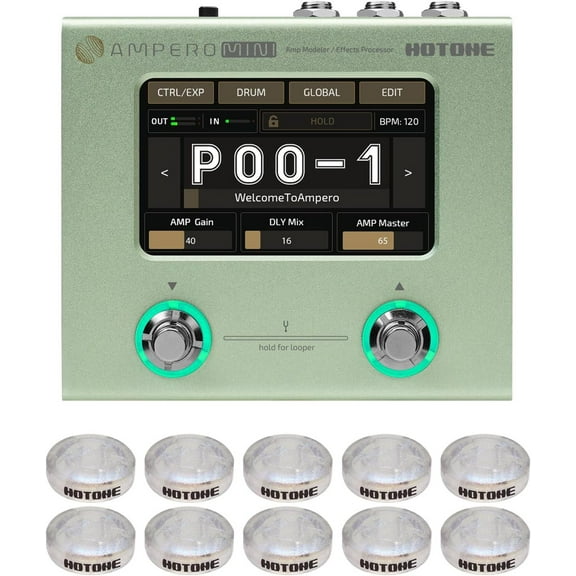 Hotone MP-50MC Ampero Mini Matcha Guitar Multi-Effects Pedal