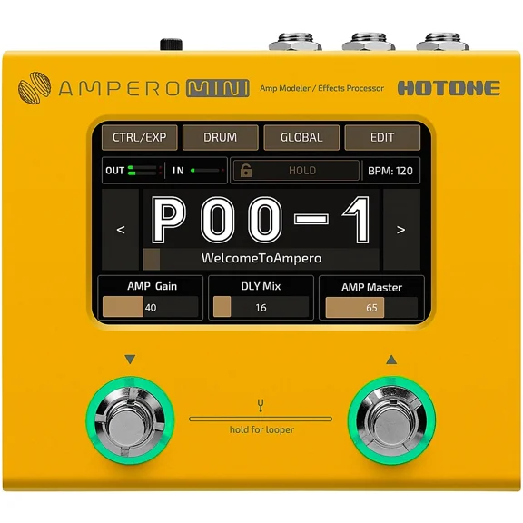 Hotone MP-50MG Ampero Mini Marigold Guitar Multi-Effects Pedal