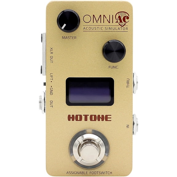 Hotone Omni AC Acoustic Simulator Pedal Brown