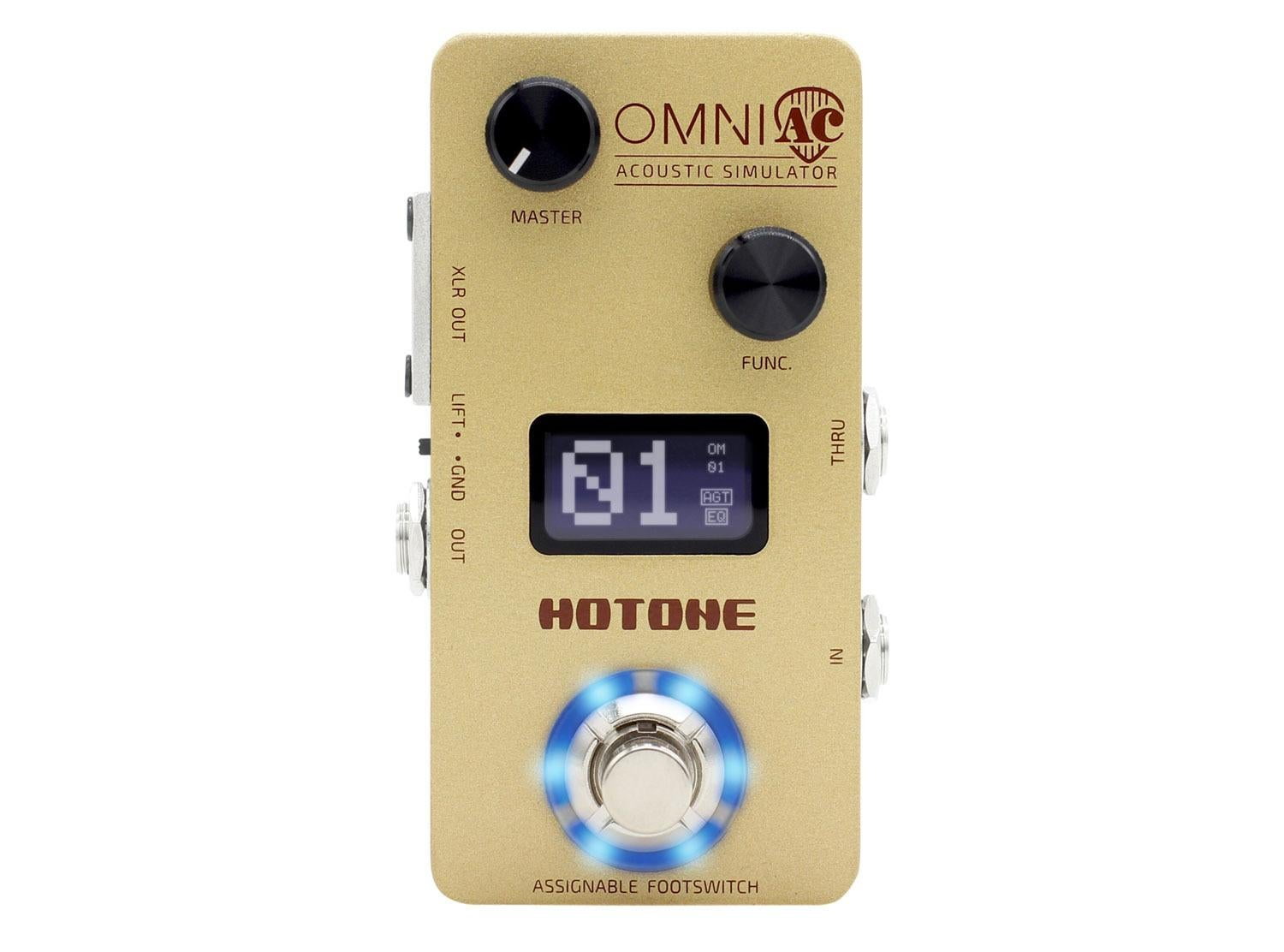 Hotone Omni AC Acoustic Simulator Pedal Brown