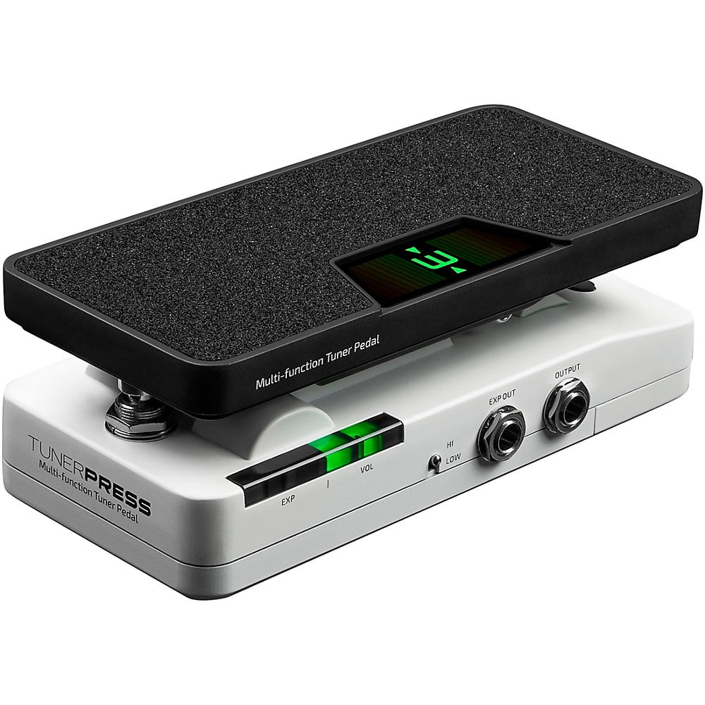Hotone Audio Tuner Press Tuner/Volume/Expression Pedal - White & Black