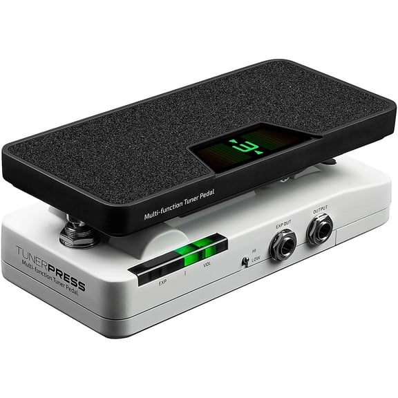 Hotone Audio Tuner Press Tuner/Volume/Expression Pedal - White & Black