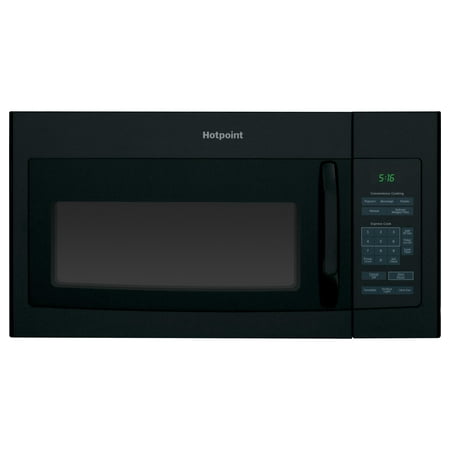 Hotpoint - 1.6 Cu. Ft. Over-the-Range Microwave - Black