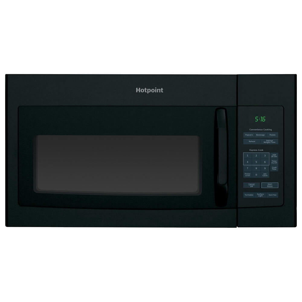 Hotpoint 1.5 Cu. Ft. Over-The-Range Microwave Oven Black