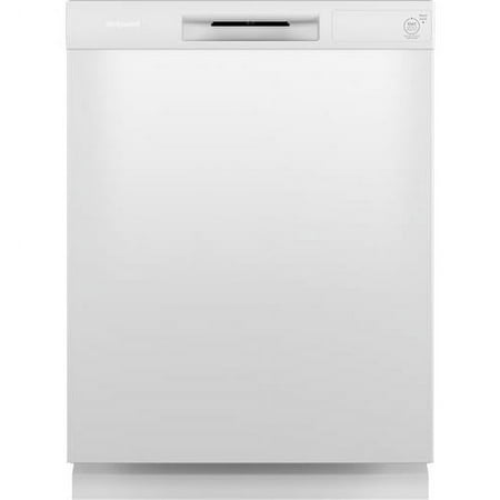 Hotpoint - 24" Front Control Built-In Plastic Tub Dishwasher with Water Leak Sensor and 60dBA - White