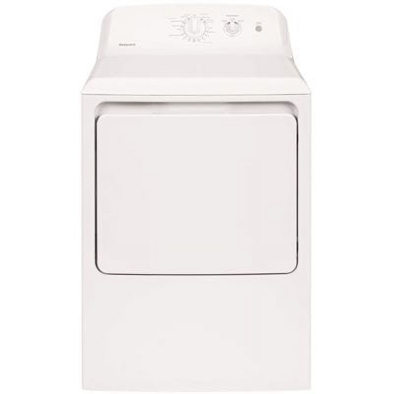 Hotpoint HTX24EASKWS 27 UL Listed Front Load Electric Dryer with 6.2 cu. ft. Capacity 4 Cycles Auto Dry Delicate Cycle Upfront Lint Filter and End-of-Cycle Signal: White - image 1 of 5