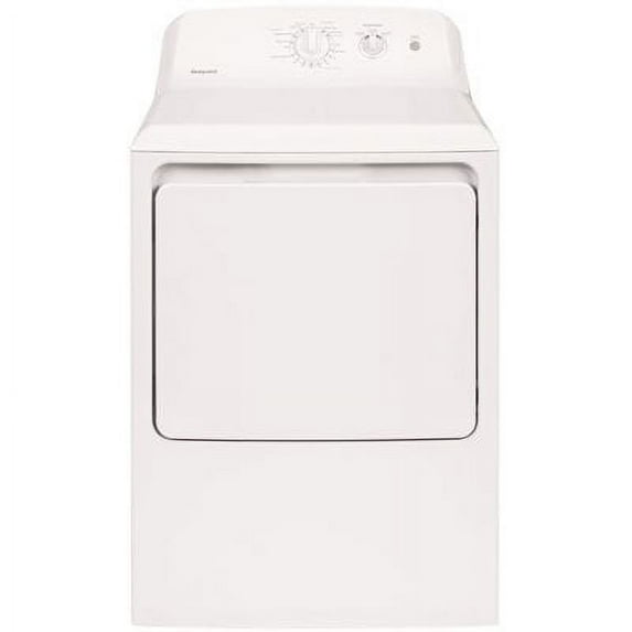 Hotpoint HTX24EASKWS 27 UL Listed Front Load Electric Dryer with 6.2 cu. ft. Capacity 4 Cycles Auto Dry Delicate Cycle Upfront Lint Filter and End-of-Cycle Signal: White