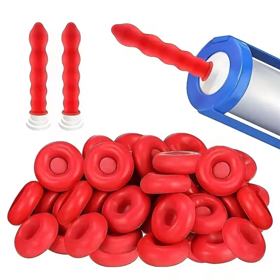 Hotpom 10pcs Silicone Caulk Saver Caps, Universal Nozzle Protective Covers for Caulking Tubes, Preserve Adhesives/ Sealants, Durable Silicone Caps