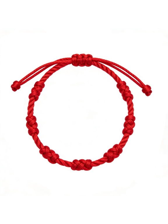 7 Knot Lucky Bracelets Handmade Adjustable String Protection Cord Braided Bracelet Year-Round Unisex Jewelry Gift Stylish Accessory