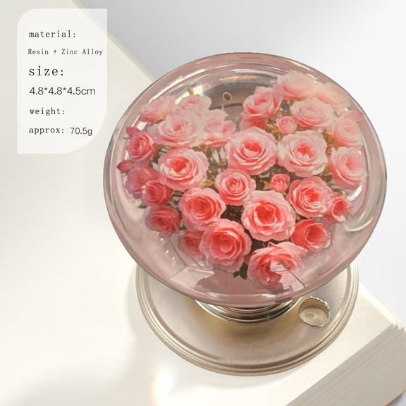 Hotpom Artistics Resin Door Knob, Nature Themed Cabinet Pull for Cabinets, Doors and Bedroom, Vintage Round Decorative Resin Handles Bathroom Accessories