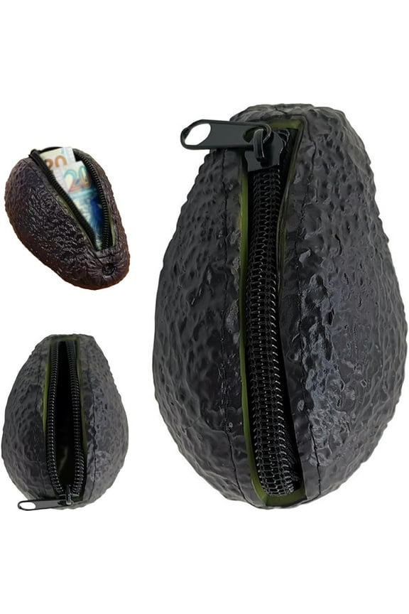 Avocado Coin Purse, Portable Handbag Mini Avocado Decor Keychain Bag, Funny Novelty Gifts For Avocado Lover, Realistic Avocado Storage Bag Keep for Coins, Cards & Keys