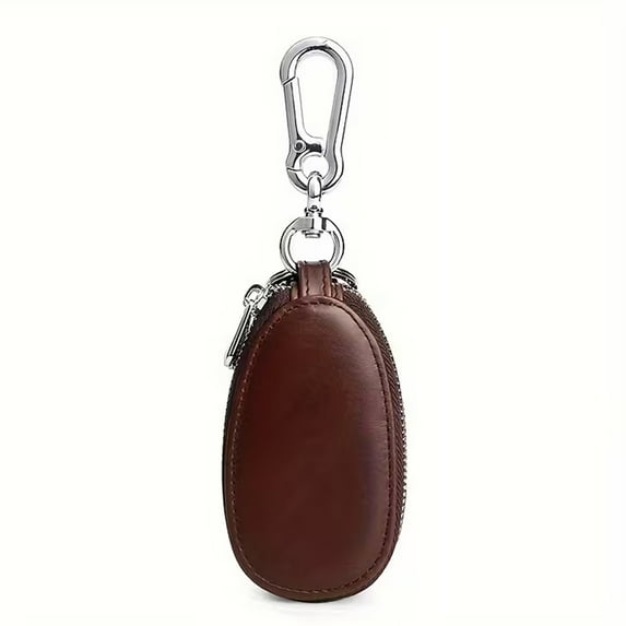 Hotpom Car Key Holder Bag Vintage Leather Multifunctional Double-Layer Car Key Holder & Wallet for Driving Keys, Cash, Cards Daily Use Accessory