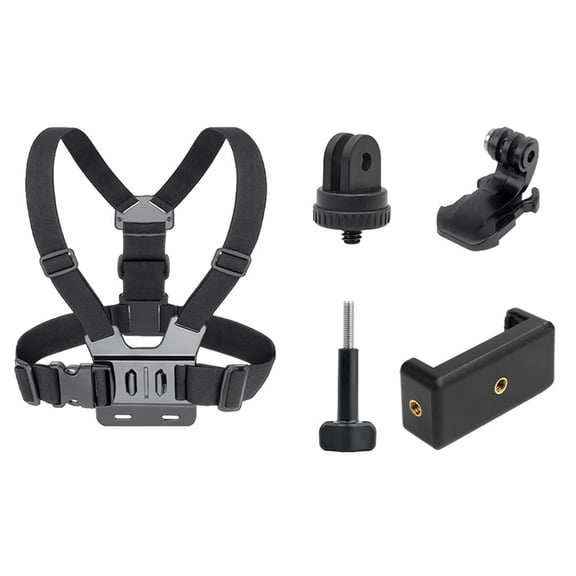 Hotpom Chest Strap Mobile Phone Holder 5in 1 First-Person Perspective Cycling Photography Mount Versatile All-in-One Set Vlog Recording Accessory