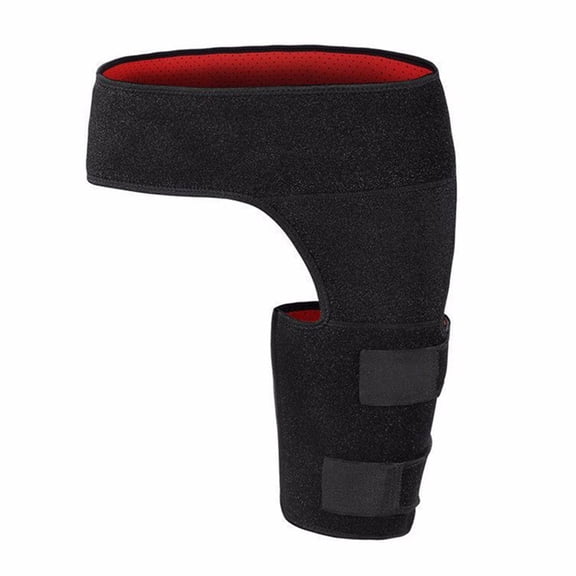 Hotpom Hip Brace for Men Women, Adjustable Hip & Thigh Support Braces Secure Fit Design, Ideal for Athletes, Gym, Everyday Use Sports Accessories