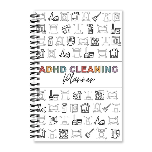 Hotpom Household Cleaning Planner Daily, Weekly, Monthly & Annual Chore Chart Notebook, Color-Coded Chore Chart Organizer for Home & Family Tasks