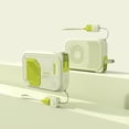 thumbnail image 1 of Dexqynl Magnetic Power Bank, 20000mAh Portable Charger, with Foldable Wall Plug, Detachable Data Cable, Foldable Bracket, Outdoor Emergency Backup Battery, Compatible with iPhone, Samsung, Green, 1 of 8