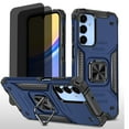thumbnail image 1 of Hotpom Phone Case for Samsung Galaxy A16 5G with 2 Pack Privacy Screen Protector Military Grade Drop Shockproof Full Body Protection with 360° Rotating Stand, Blue, 1 of 7