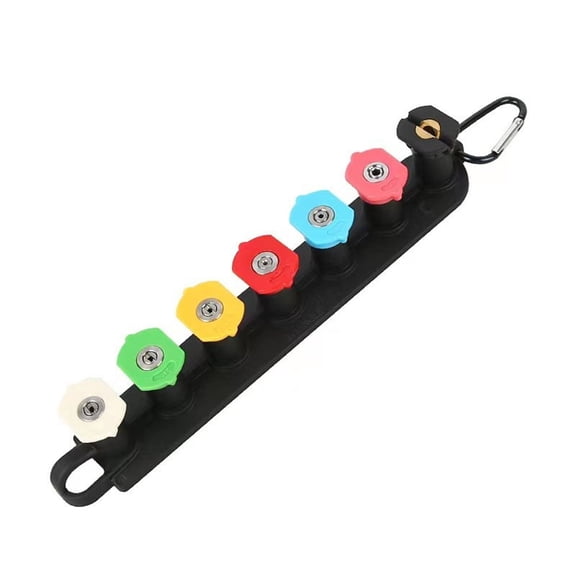 Hotpom Pressure Washer Tips, Multiple Degrees Rinse Kit Heavy Duty Stainless Steel and Brass Power Washer Tips Attachments Head Colorful Sprinkler Heads Set