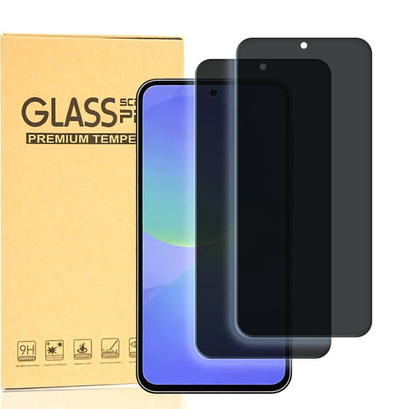 Hotpom Privacy Screen Protector for Samsung Galaxy A36 5G, Dust-Resistant, Full Coverage Protection Anti-Spy Tempered Glass Film 2 Pack