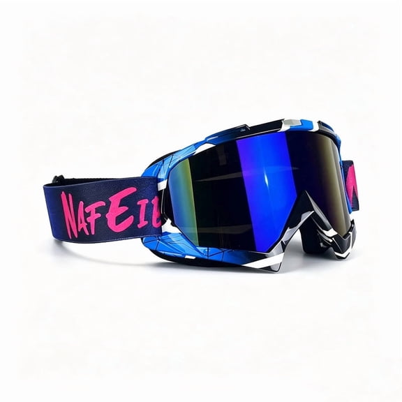 Hotpom Sports Goggles UV Protection, Cycling Ski Snow Goggles for Men Women, Windproof Anti-Fog Impact-Resistant Outdoor Eyewear (Purple/MultiColor)