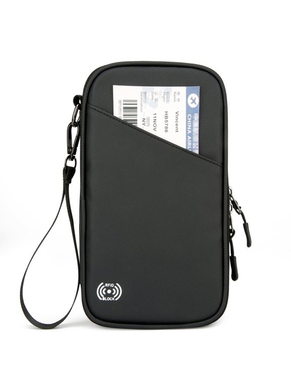 Travel Passport Wallets, Premium RFID Blocking Family Travel Document Organizer Case, Waterproof Bag, Document Organizer for Men and Women