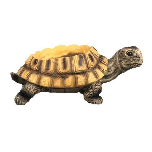 Hotpom Turtle Plant Pot FlowerpotLarge Garden Ornament Turtle Statue for Balcony, Courtyard, Home Porch, Desktop, Patio Durable Plant Pot