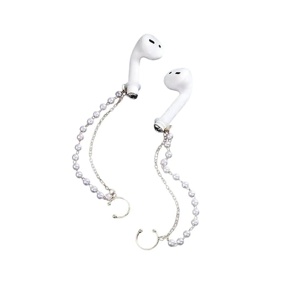 Hotpom Women's Anti-Loss Earphone Clips, Decorative Earphone Accessories Secure Clip Jewelry-Design Earphone Locators, Exquisite DIY Decoration