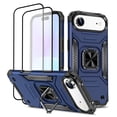 thumbnail image 1 of Hotpom for iPhone Air Case with 2 Pack Screen Protector, Dual Layer Rugged Durable Shockproof Full Body Protection with 360° Rotating Stand, Blue, 1 of 7